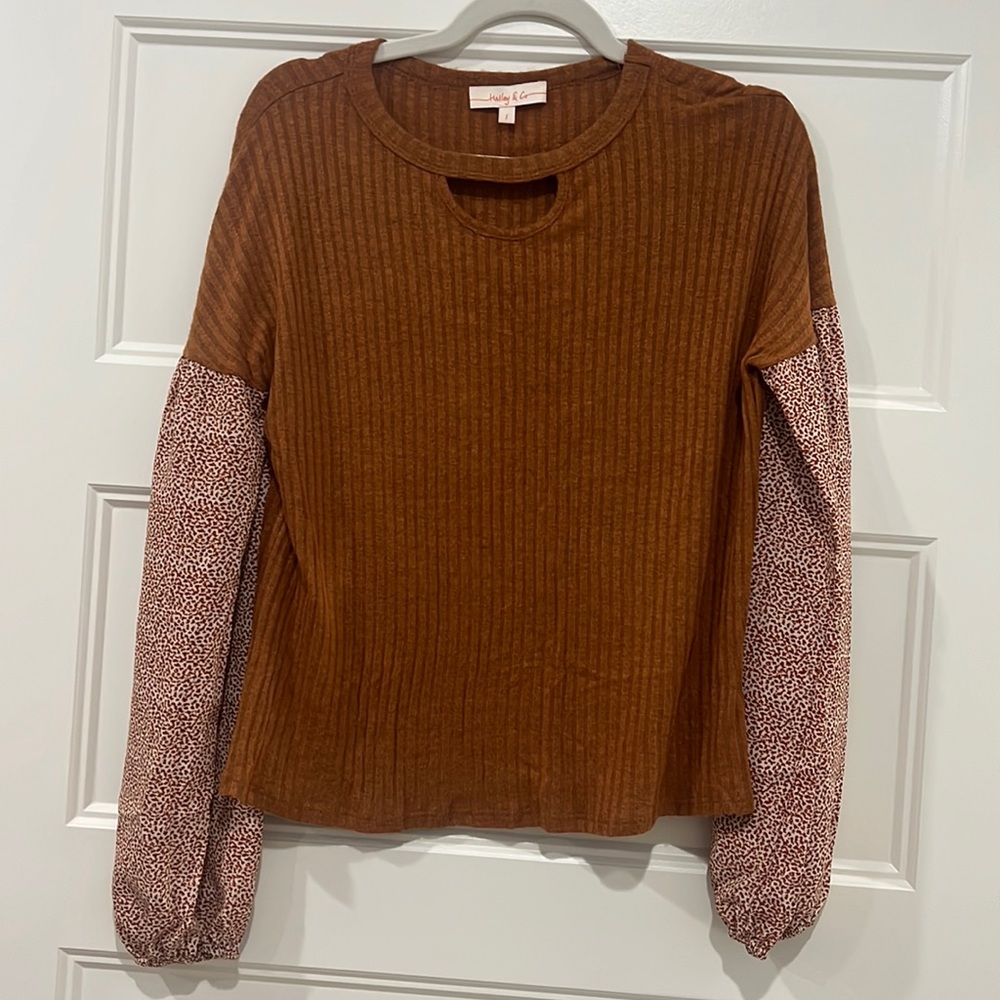 Rust Long Sleeve Top